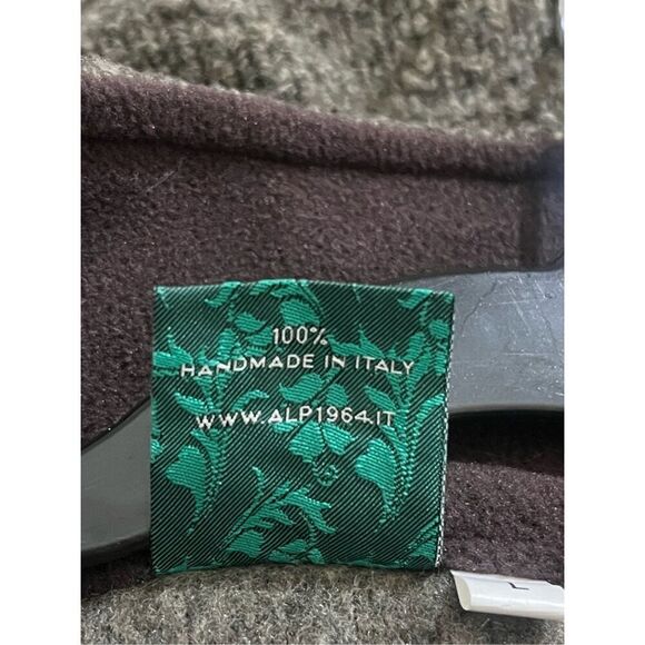 ALP 1964 Men’s Made In Italy High Quality Handmade Brown Vest Sz L Cotton Wool - Picture 5 of 7